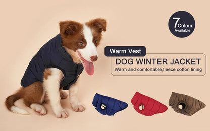 Winter Dog Clothes Outdoor Cold Proof Warm Dog Jacket with Fleece Cotton Lining Chihuahua French Bulldog Puppy Clothing Coat - Annie Paw WearWinter OutwearAnnie Paw Wear