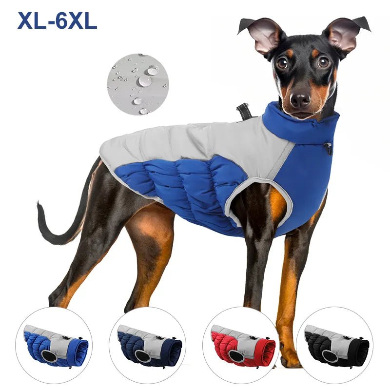 Winter Dog Clothes Windproof Warm Dogs Jacket Waterproof Reflective Dogs Vest For Medium Large Labrador Clothing Costume - Annie Paw WearWinter OutwearAnniePaw Wear