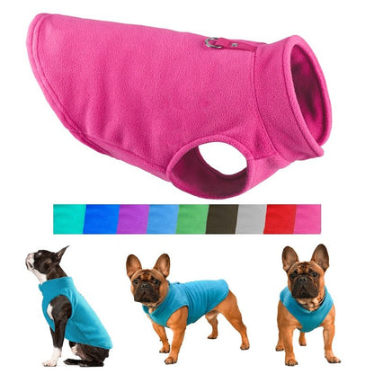 Winter Fleece Dog Jacket for Small Dogs Chihuahua Yorkie French Bulldog Pug Kitten - Annie Paw WearWinter OutwearAnniePaw Wear