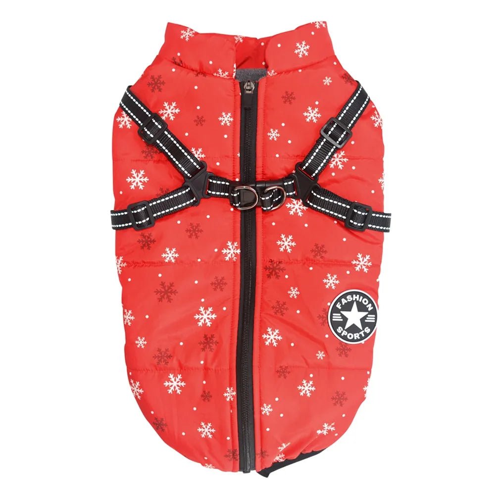 Winter Pet Dog Jacket with Harness Warm Dog Clothes for Small Medium Dogs Coats - Annie Paw WearWinter OutwearAnniePaw Wear