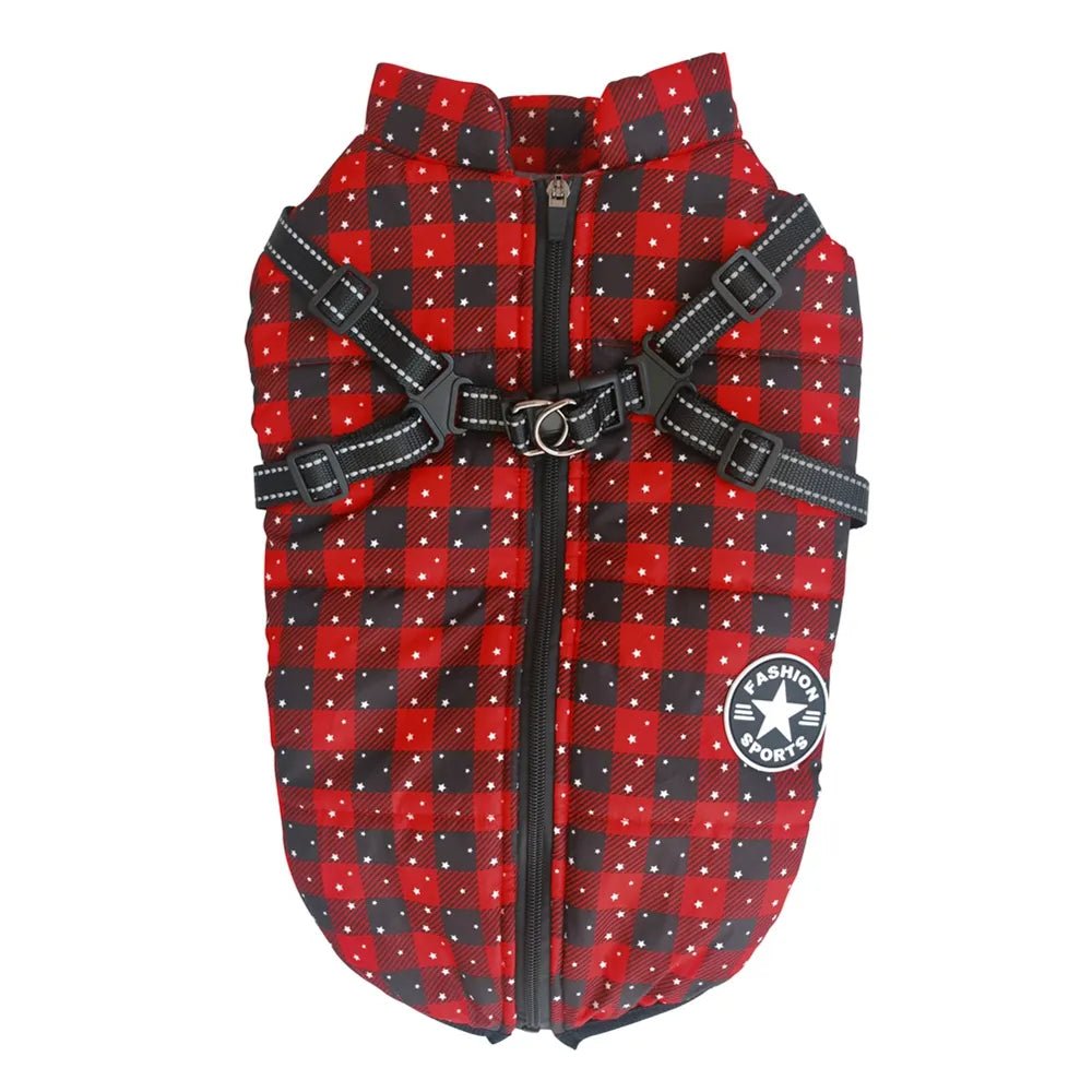 Winter Pet Dog Jacket with Harness Warm Dog Clothes for Small Medium Dogs Coats - Annie Paw WearWinter OutwearAnniePaw Wear