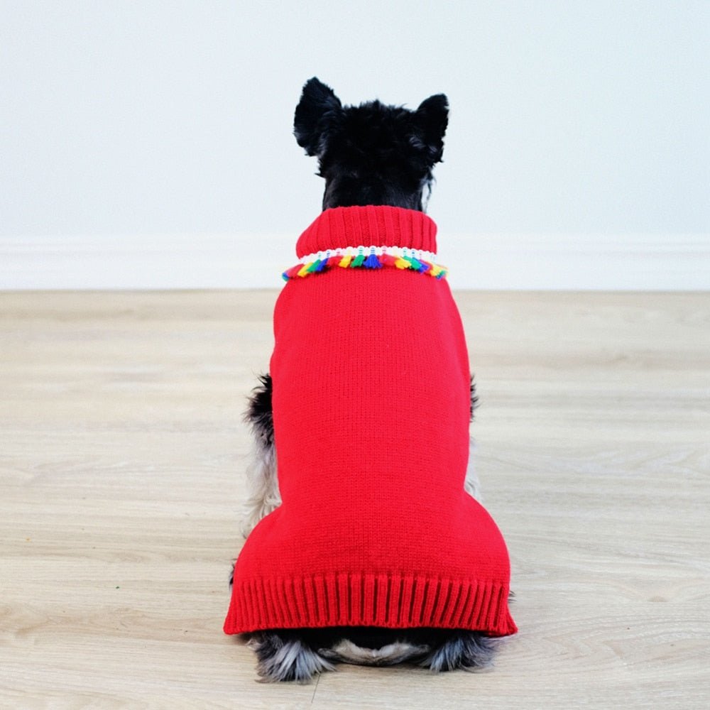 Winter Turtleneck Sweater for Small Dogs Cats Chihuahua Soft Knitted Pet Costumes - Annie Paw WearWinter OutwearAnniePaw Wear