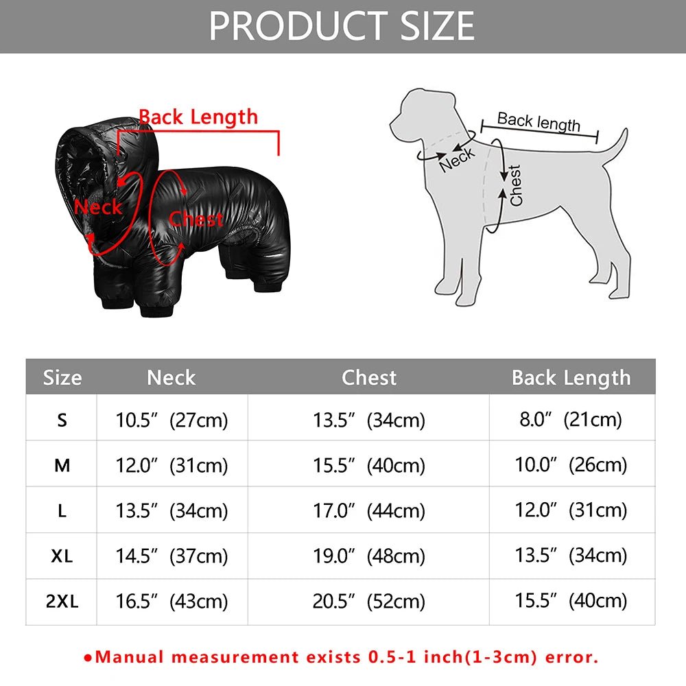 Winter Warm Pet Dog Jumpsuit Waterproof Dog Clothes for Small Medium Dogs Chihuahua Jacket Yorkie Costumes Coat Poodle Outfits - Annie Paw WearWinter OutwearAnnie Paw Wear