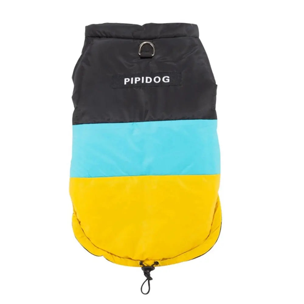 Winter Windproof Dog Down Jacket Color-Blocked Warm Coat for Small Dogs Chihuahua Clothing - Annie Paw WearWinter OutwearAnniePaw Wear