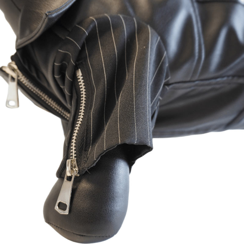 Zip-Leg Leather Handmade Jackets for Dogs Cats - Annie Paw WearWinter OutwearAnniePaw Wear