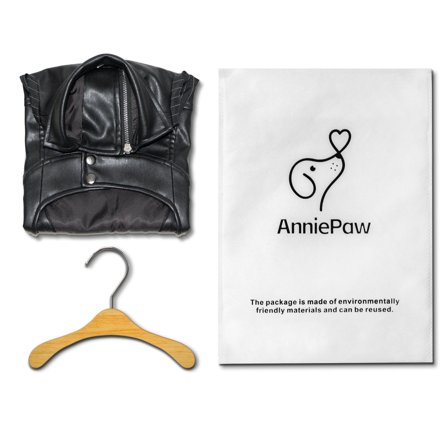 Zip-Leg Leather Handmade Jackets for Dogs Cats - Annie Paw WearWinter OutwearAnniePaw Wear